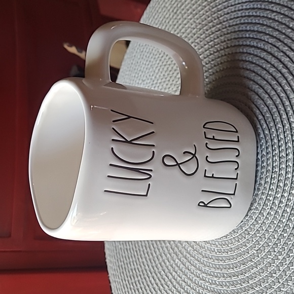 🍀Rae Dunn Lucky & Blessed Mug - Picture 1 of 4